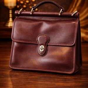 ✨ Vintage Coach Willis Bag 9927 | USA Made Leather Satchel | Mahogany  Timeless.